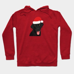 Christmas Black Labrador Hoodie